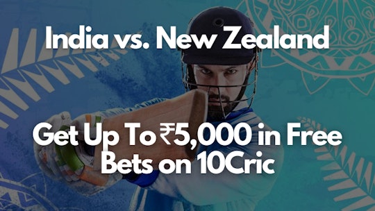 10 Cric T20 India vs NZ Free Bets