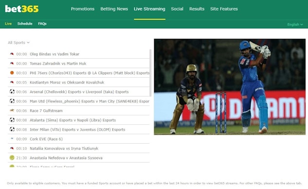 1xBet vs Bet365 live streaming india
