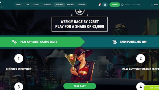 22Bet-Weekly-Casino-Tournament