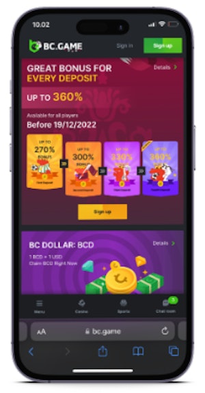 BC Game casino new