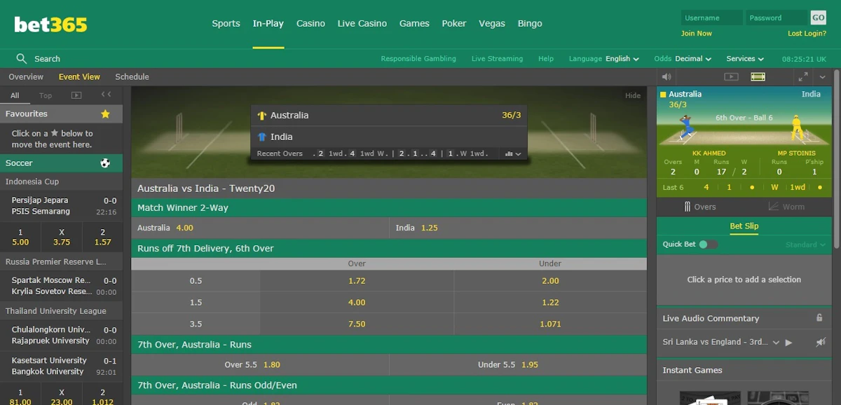 Bet365 cricket live score today Bet365 cricket live score today
