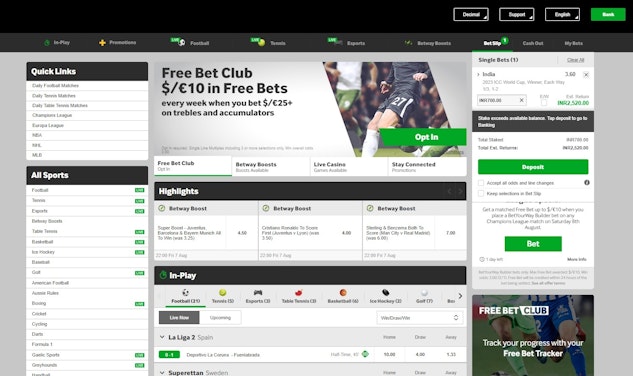 Bet365 vs betway easy to navigate