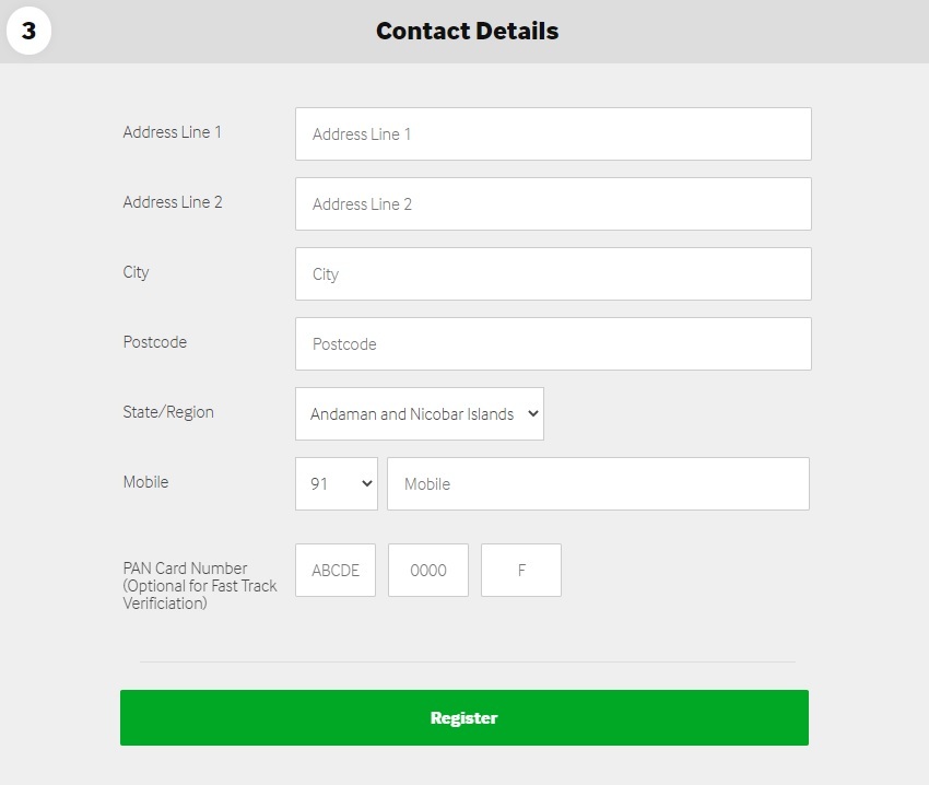 Betway Account Creation