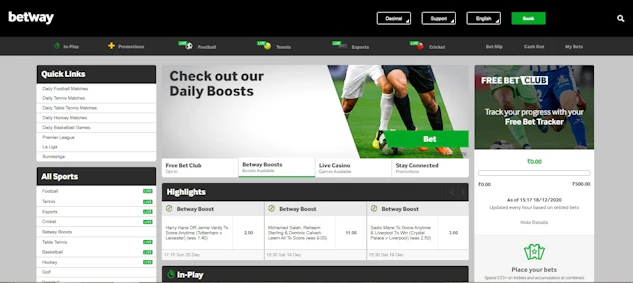 Betway is a legit betting site