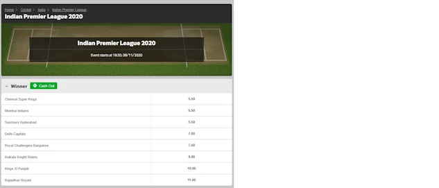 Betway vs Bet365 cricket betting small