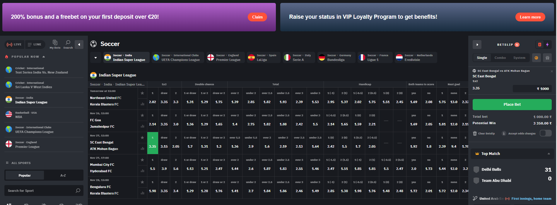 Bons Sportsbook India