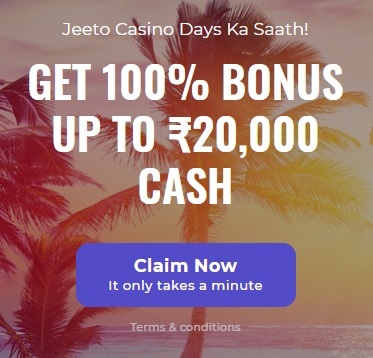 Casino Days India Welcome bonus