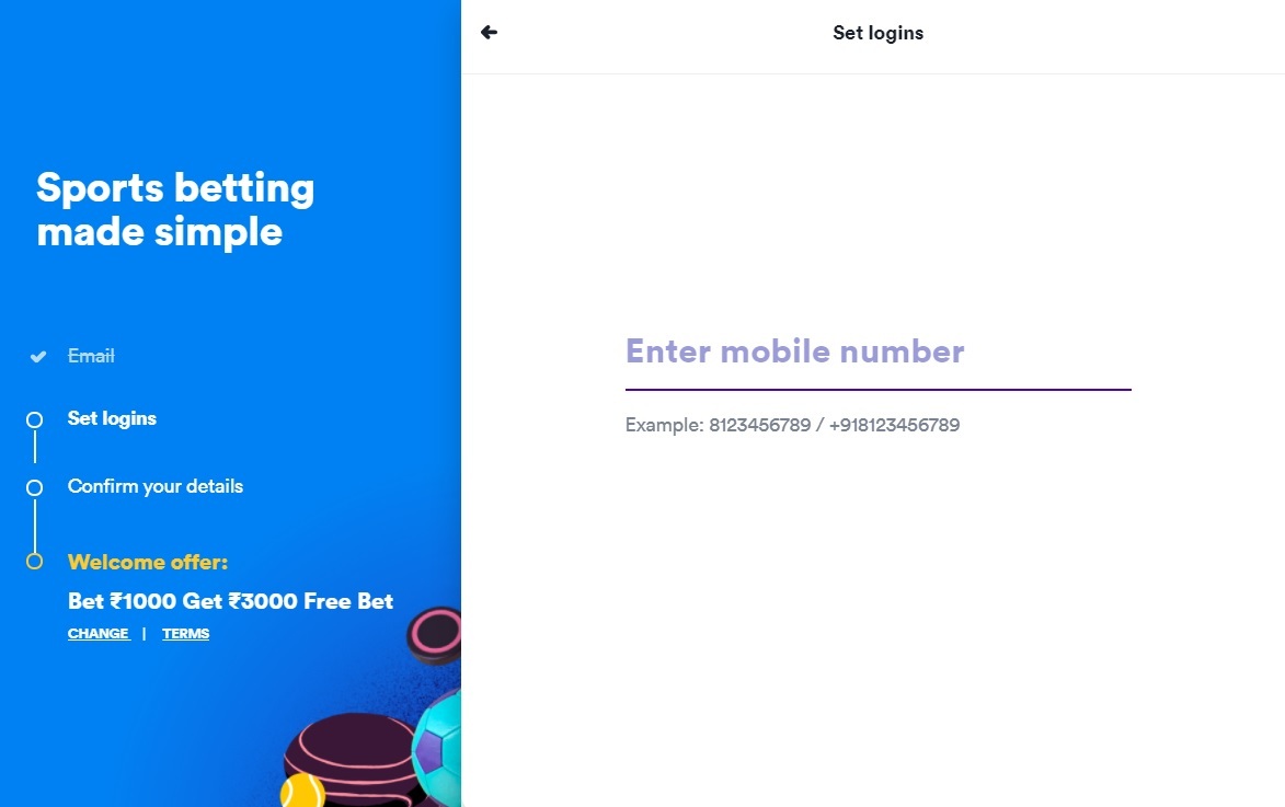 Casumo Registration 2