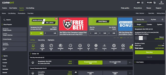Come On Betting Site