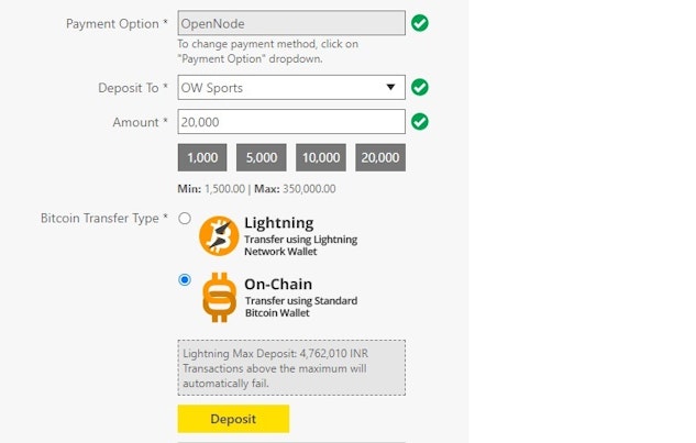 Deposit Bitcoin on Dafabet