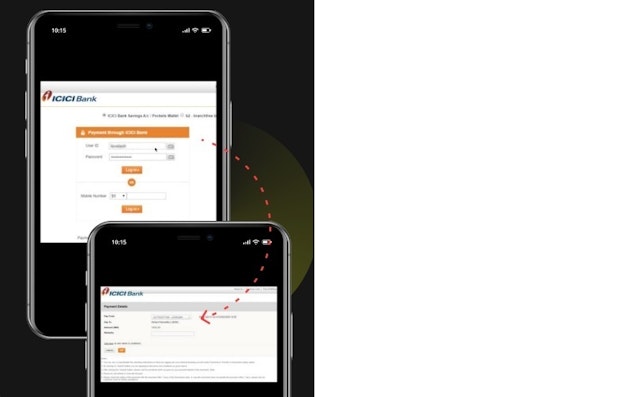 Deposit with Net Banking on Parimatch small