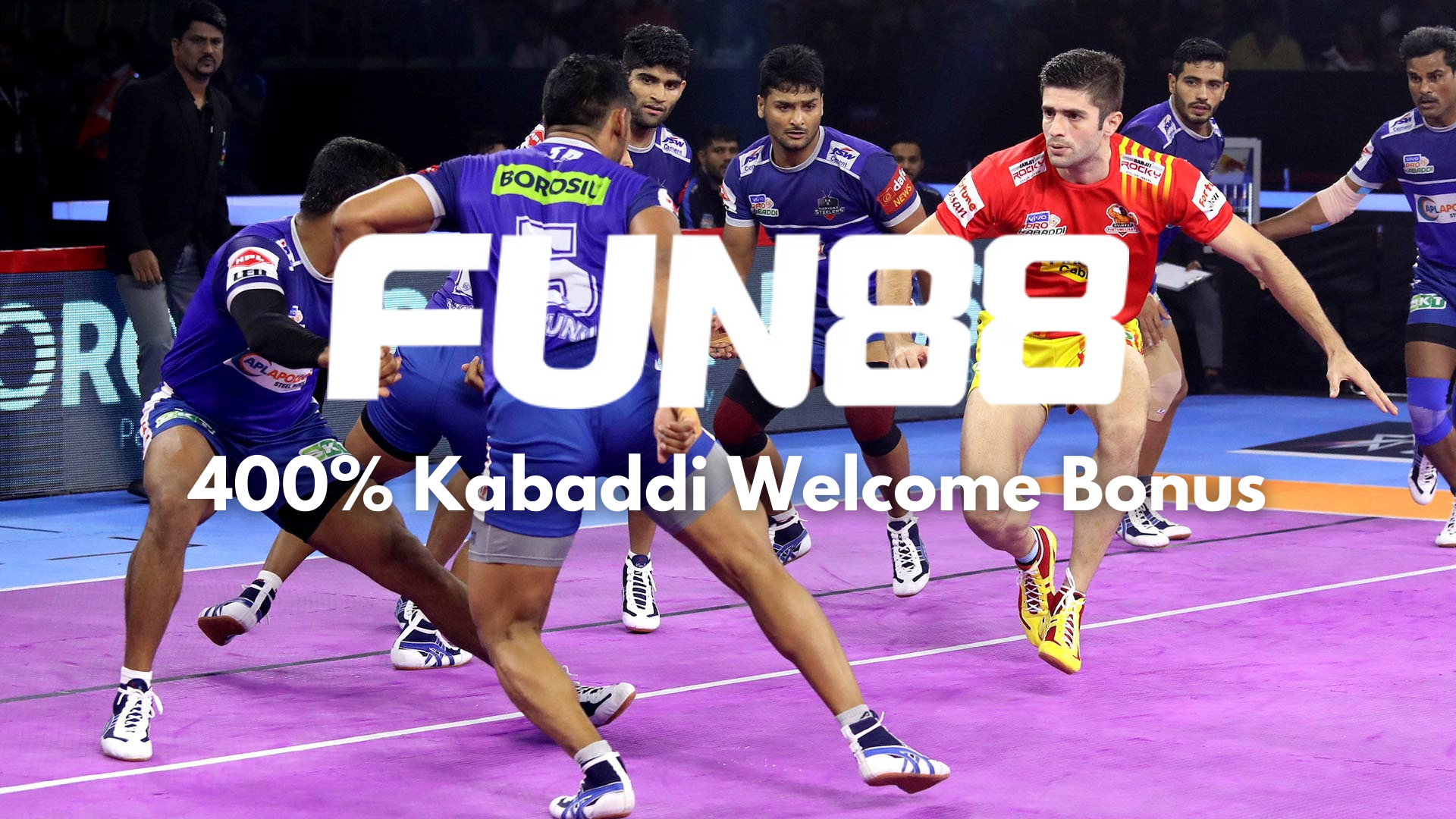 Get a Special Pro Kabaddi Welcome Bonus of 400% on Fun88!