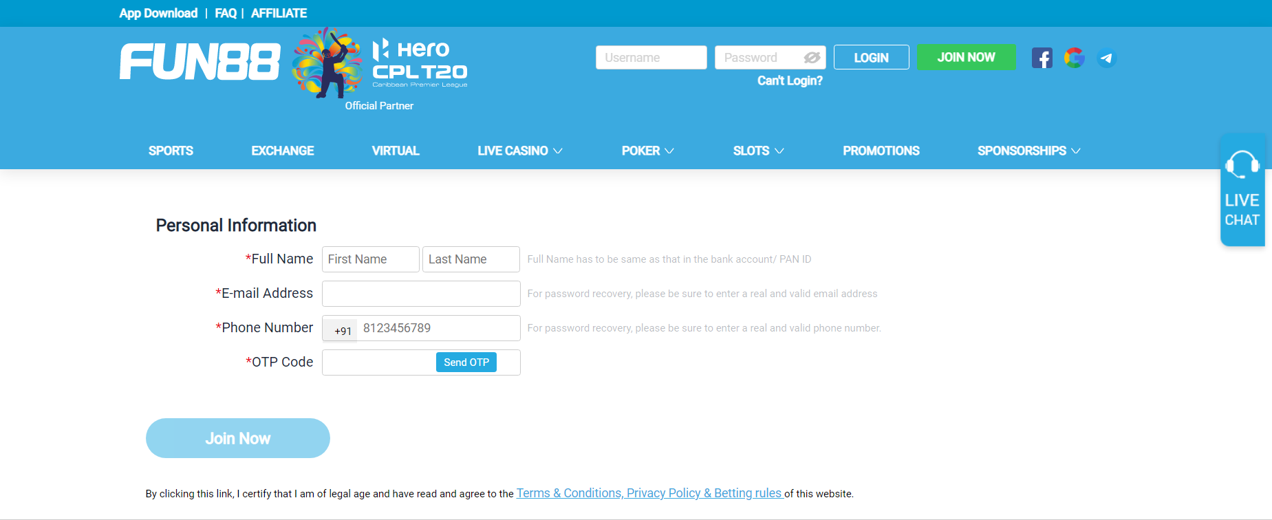 Fun88 Registration 2