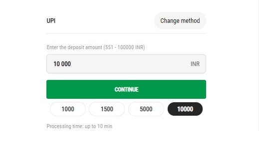 How to Deposit on Parimatch with UPI