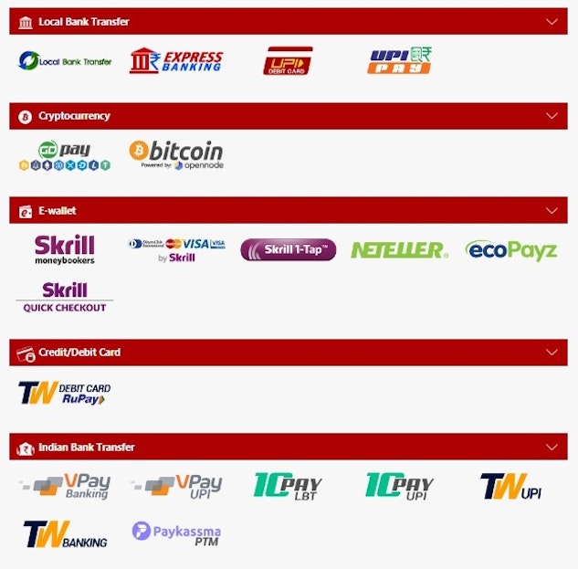 How to deposit on Dafabet India