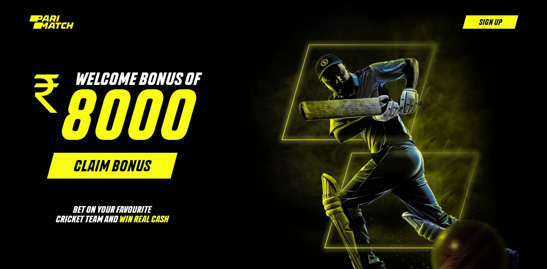 How to sign up on Parimatch 1