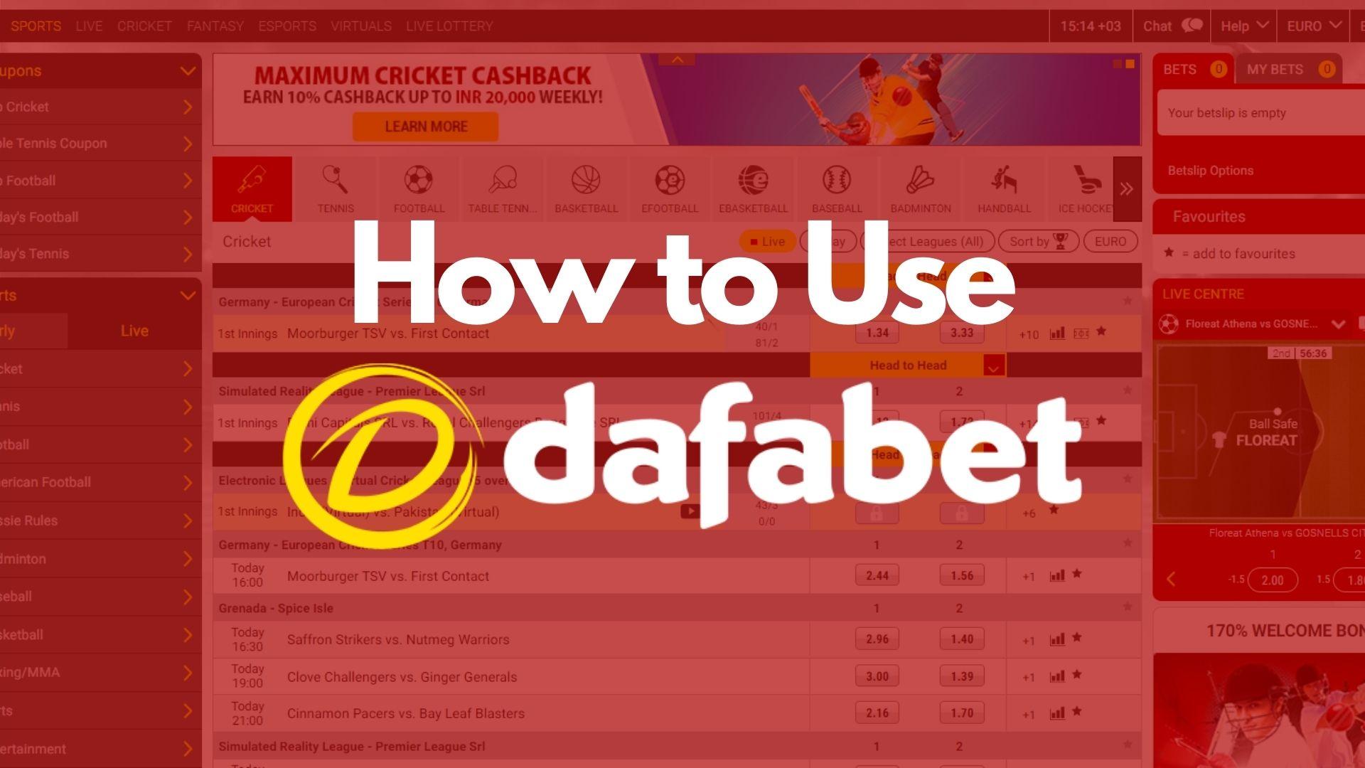 How to use Dafabet India