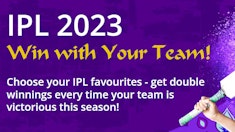 Get Double Winnings When Your IPL Team Wins!