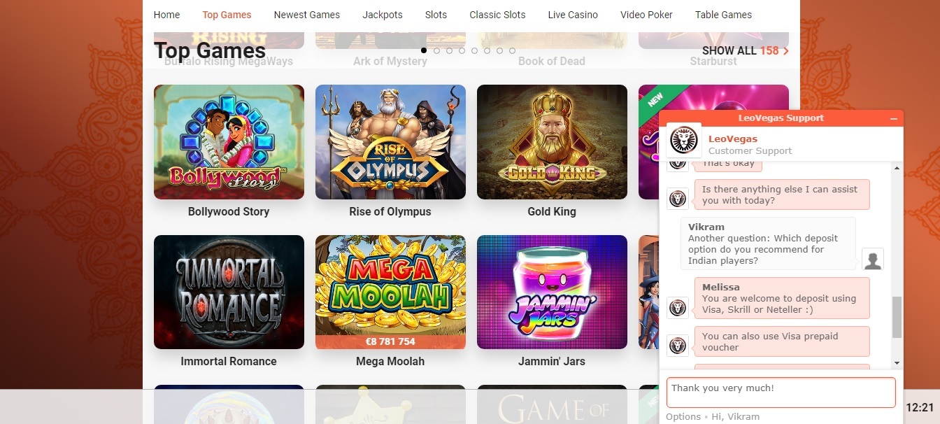 Leovegas Has Excellent Customer Support