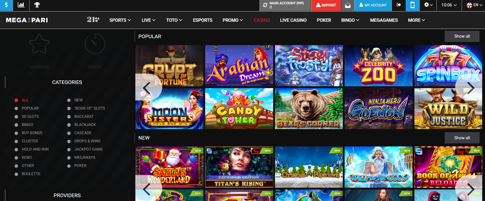 Megapari Online Casino