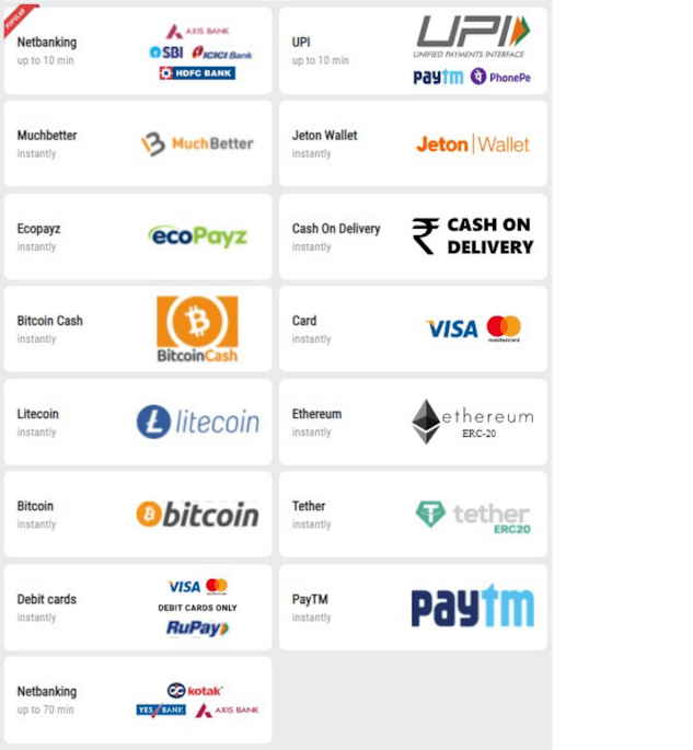 Parimatch Deposit Methods 2