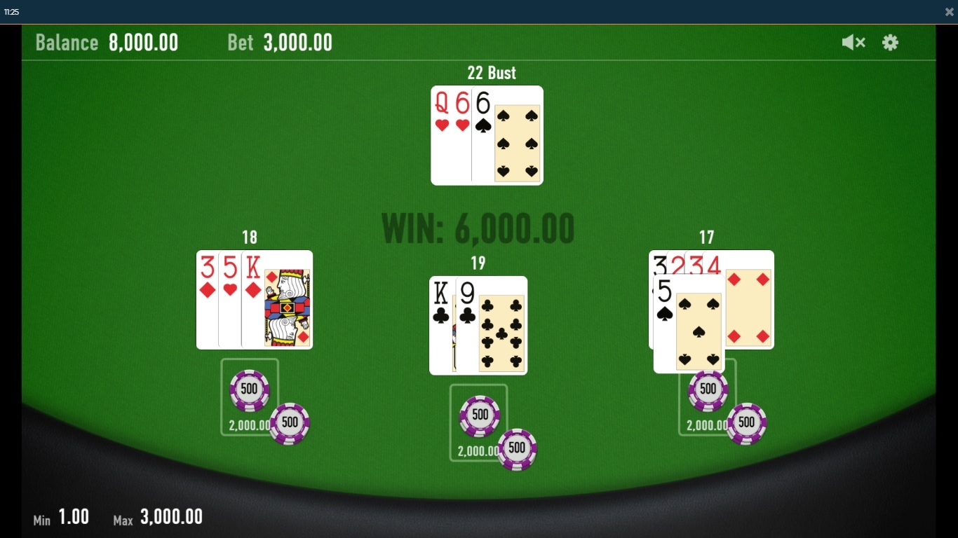 Pure Casino India blackjack