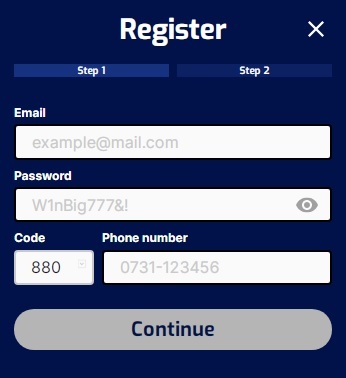 Pure Win Registration 1